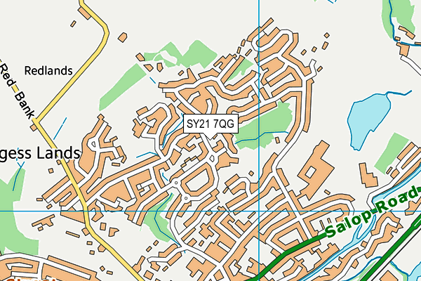 SY21 7QG map - OS VectorMap District (Ordnance Survey) SY21 7QG map - OS VectorMap District (Ordnance Survey)