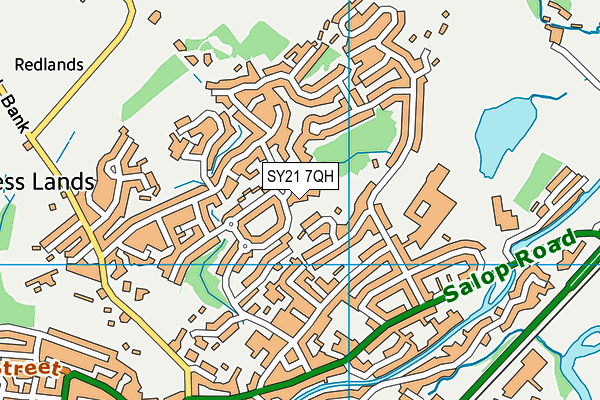 SY21 7QH map - OS VectorMap District (Ordnance Survey) SY21 7QH map - OS VectorMap District (Ordnance Survey)