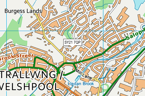 SY21 7QP map - OS VectorMap District (Ordnance Survey) SY21 7QP map - OS VectorMap District (Ordnance Survey)