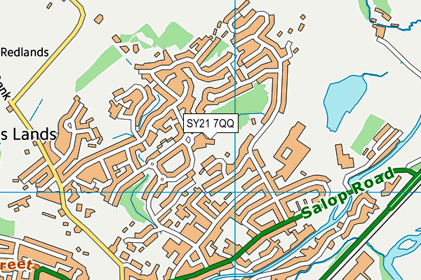 SY21 7QQ map - OS VectorMap District (Ordnance Survey) SY21 7QQ map - OS VectorMap District (Ordnance Survey)