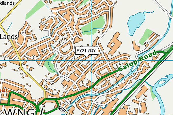 SY21 7QY map - OS VectorMap District (Ordnance Survey) SY21 7QY map - OS VectorMap District (Ordnance Survey)
