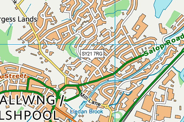 SY21 7RG map - OS VectorMap District (Ordnance Survey) SY21 7RG map - OS VectorMap District (Ordnance Survey)