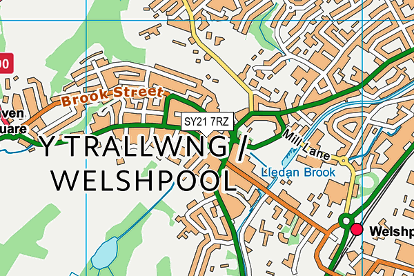 SY21 7RZ map - OS VectorMap District (Ordnance Survey) SY21 7RZ map - OS VectorMap District (Ordnance Survey)