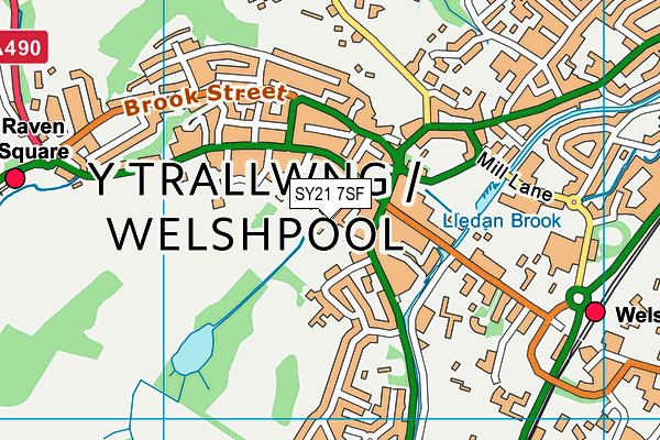 SY21 7SF map - OS VectorMap District (Ordnance Survey) SY21 7SF map - OS VectorMap District (Ordnance Survey)