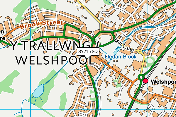 SY21 7SQ map - OS VectorMap District (Ordnance Survey) SY21 7SQ map - OS VectorMap District (Ordnance Survey)