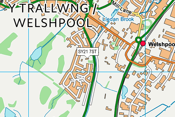 SY21 7ST map - OS VectorMap District (Ordnance Survey) SY21 7ST map - OS VectorMap District (Ordnance Survey)