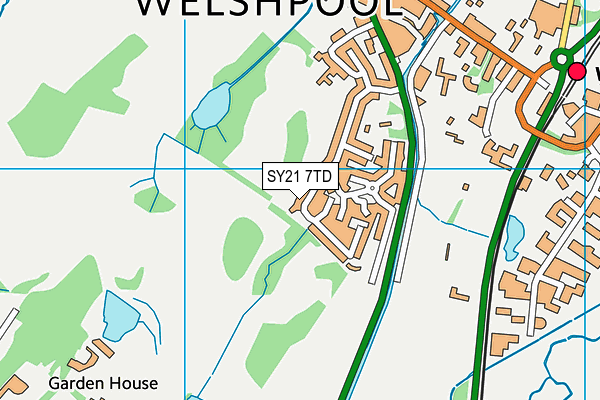 SY21 7TD map - OS VectorMap District (Ordnance Survey) SY21 7TD map - OS VectorMap District (Ordnance Survey)