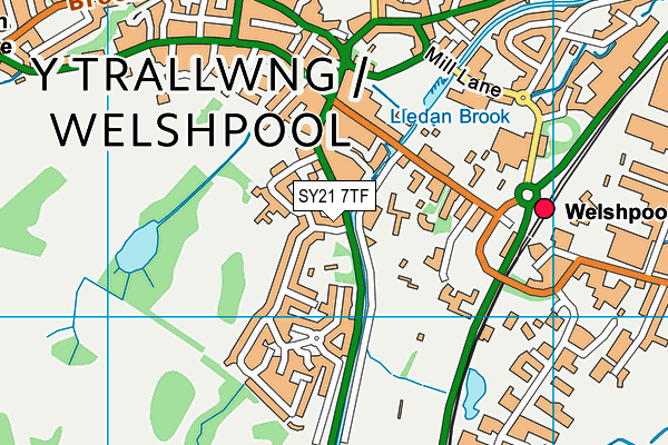 SY21 7TF map - OS VectorMap District (Ordnance Survey) SY21 7TF map - OS VectorMap District (Ordnance Survey)