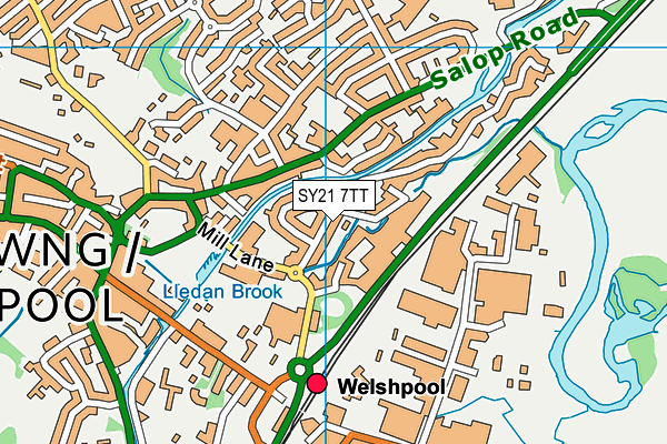 SY21 7TT map - OS VectorMap District (Ordnance Survey) SY21 7TT map - OS VectorMap District (Ordnance Survey)