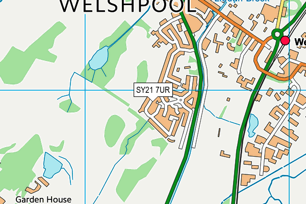 SY21 7UR map - OS VectorMap District (Ordnance Survey) SY21 7UR map - OS VectorMap District (Ordnance Survey)