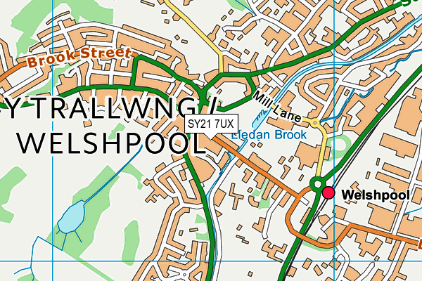 SY21 7UX map - OS VectorMap District (Ordnance Survey) SY21 7UX map - OS VectorMap District (Ordnance Survey)