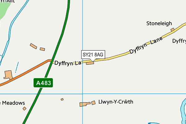 SY21 8AG map - OS VectorMap District (Ordnance Survey) SY21 8AG map - OS VectorMap District (Ordnance Survey)