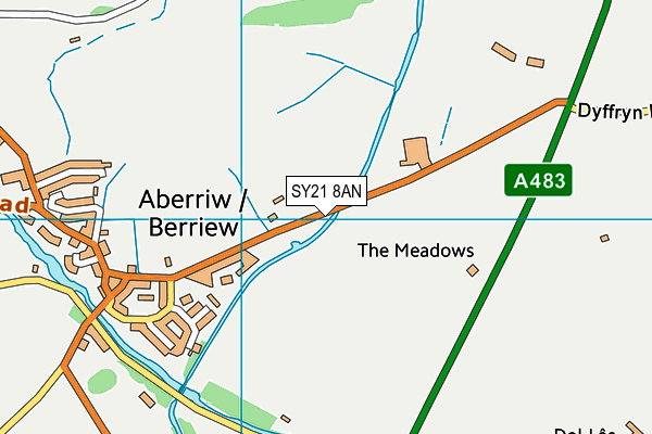 SY21 8AN map - OS VectorMap District (Ordnance Survey)