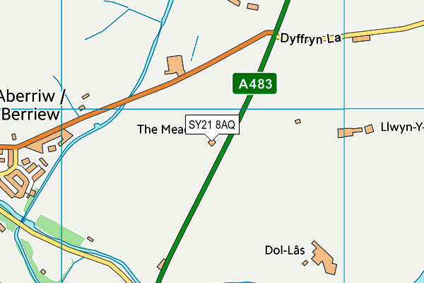 SY21 8AQ map - OS VectorMap District (Ordnance Survey) SY21 8AQ map - OS VectorMap District (Ordnance Survey)