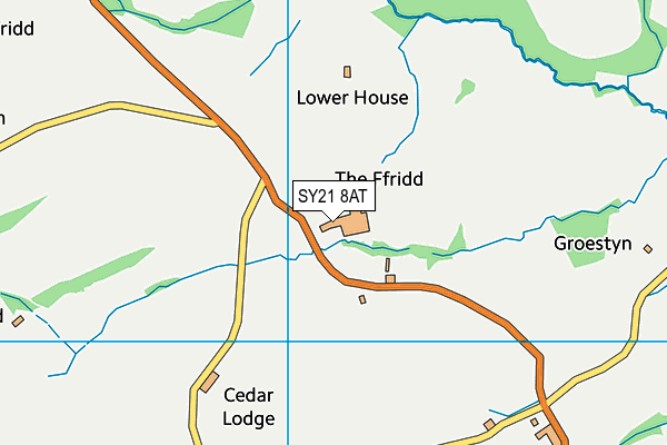 SY21 8AT map - OS VectorMap District (Ordnance Survey) SY21 8AT map - OS VectorMap District (Ordnance Survey)