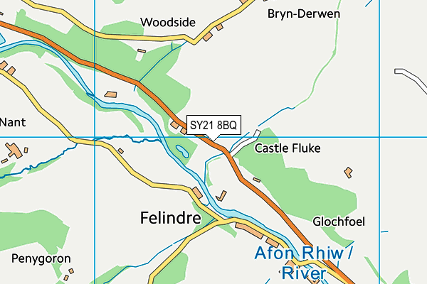 SY21 8BQ map - OS VectorMap District (Ordnance Survey) SY21 8BQ map - OS VectorMap District (Ordnance Survey)
