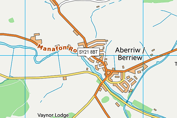 SY21 8BT map - OS VectorMap District (Ordnance Survey) SY21 8BT map - OS VectorMap District (Ordnance Survey)