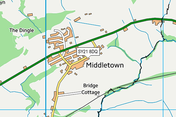 SY21 8DQ map - OS VectorMap District (Ordnance Survey) SY21 8DQ map - OS VectorMap District (Ordnance Survey)