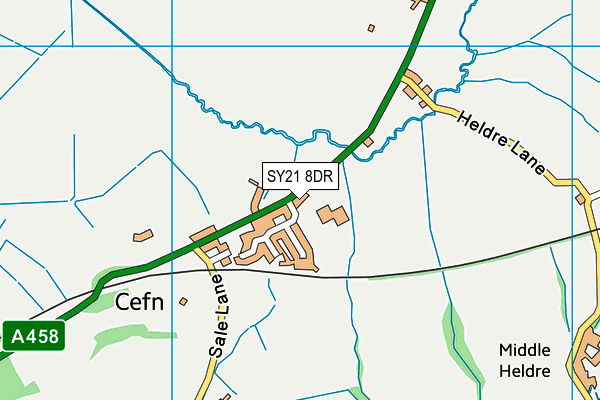 SY21 8DR map - OS VectorMap District (Ordnance Survey) SY21 8DR map - OS VectorMap District (Ordnance Survey)