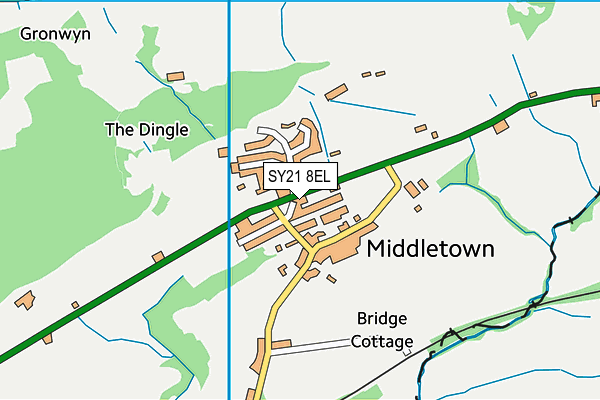 SY21 8EL map - OS VectorMap District (Ordnance Survey) SY21 8EL map - OS VectorMap District (Ordnance Survey)