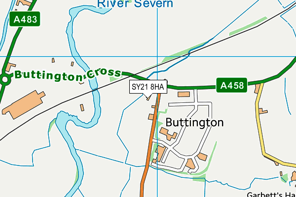 SY21 8HA map - OS VectorMap District (Ordnance Survey) SY21 8HA map - OS VectorMap District (Ordnance Survey)