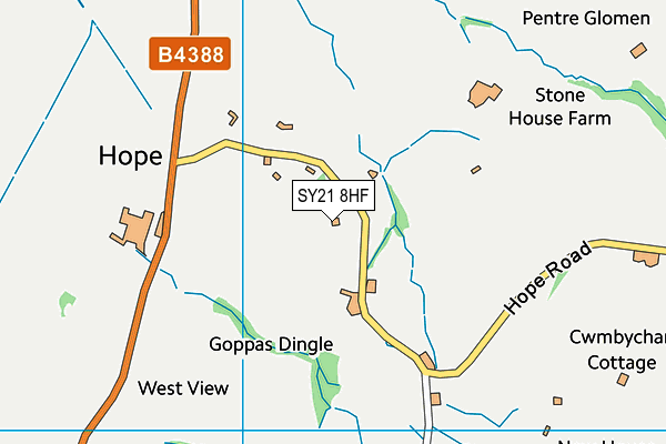 SY21 8HF map - OS VectorMap District (Ordnance Survey) SY21 8HF map - OS VectorMap District (Ordnance Survey)