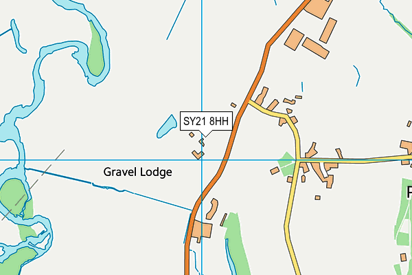 SY21 8HH map - OS VectorMap District (Ordnance Survey)