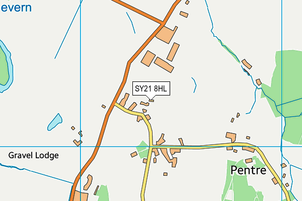 SY21 8HL map - OS VectorMap District (Ordnance Survey) SY21 8HL map - OS VectorMap District (Ordnance Survey)