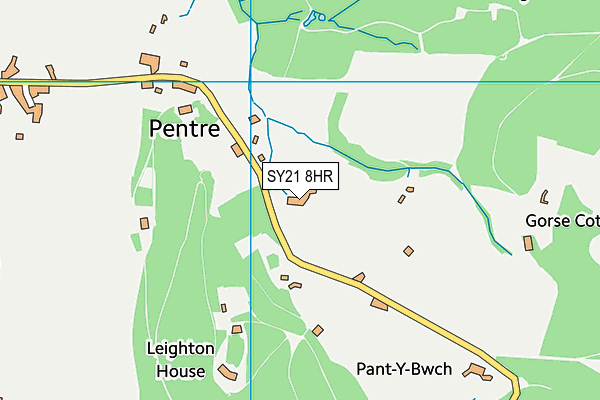SY21 8HR map - OS VectorMap District (Ordnance Survey) SY21 8HR map - OS VectorMap District (Ordnance Survey)