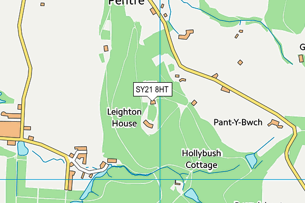 SY21 8HT map - OS VectorMap District (Ordnance Survey) SY21 8HT map - OS VectorMap District (Ordnance Survey)