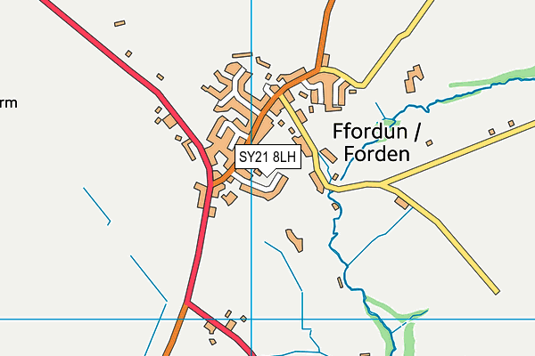SY21 8LH map - OS VectorMap District (Ordnance Survey) SY21 8LH map - OS VectorMap District (Ordnance Survey)