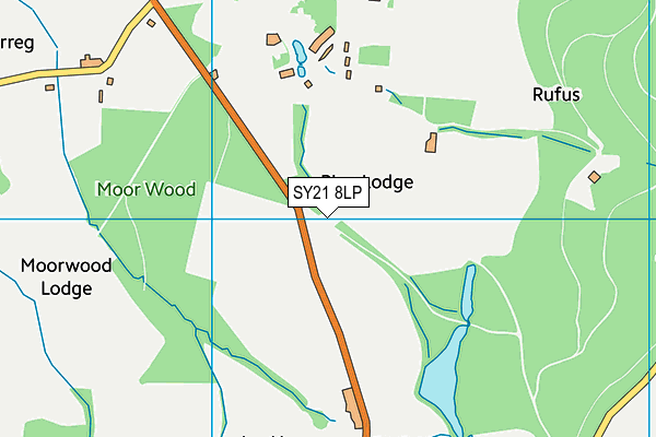 SY21 8LP map - OS VectorMap District (Ordnance Survey) SY21 8LP map - OS VectorMap District (Ordnance Survey)