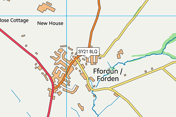 SY21 8LQ map - OS VectorMap District (Ordnance Survey) SY21 8LQ map - OS VectorMap District (Ordnance Survey)