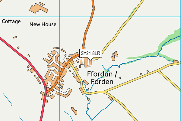 SY21 8LR map - OS VectorMap District (Ordnance Survey) SY21 8LR map - OS VectorMap District (Ordnance Survey)