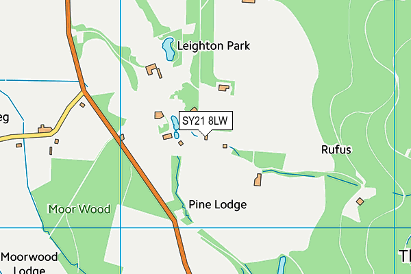 SY21 8LW map - OS VectorMap District (Ordnance Survey) SY21 8LW map - OS VectorMap District (Ordnance Survey)