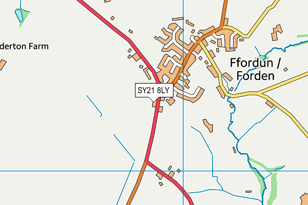 SY21 8LY map - OS VectorMap District (Ordnance Survey) SY21 8LY map - OS VectorMap District (Ordnance Survey)