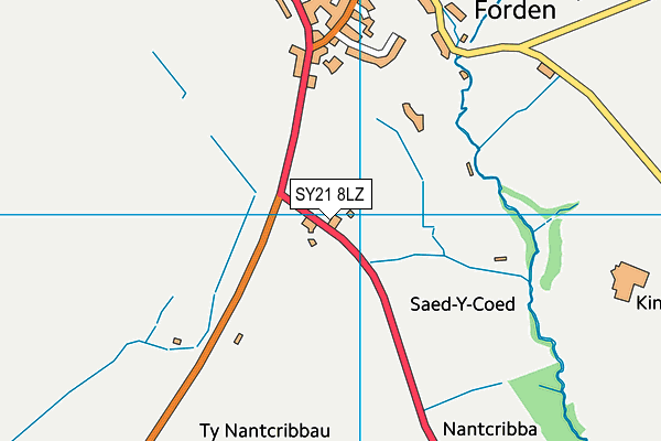 SY21 8LZ map - OS VectorMap District (Ordnance Survey) SY21 8LZ map - OS VectorMap District (Ordnance Survey)