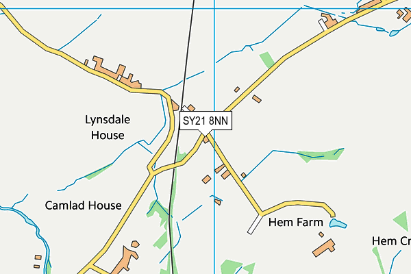 SY21 8NN map - OS VectorMap District (Ordnance Survey) SY21 8NN map - OS VectorMap District (Ordnance Survey)