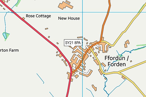 SY21 8PA map - OS VectorMap District (Ordnance Survey) SY21 8PA map - OS VectorMap District (Ordnance Survey)