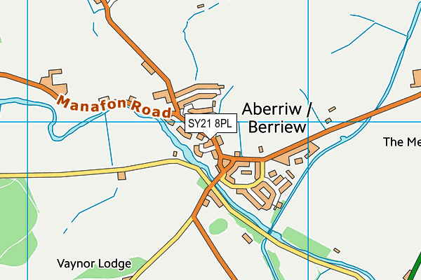 SY21 8PL map - OS VectorMap District (Ordnance Survey) SY21 8PL map - OS VectorMap District (Ordnance Survey)