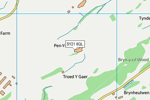 SY21 8QL map - OS VectorMap District (Ordnance Survey) SY21 8QL map - OS VectorMap District (Ordnance Survey)