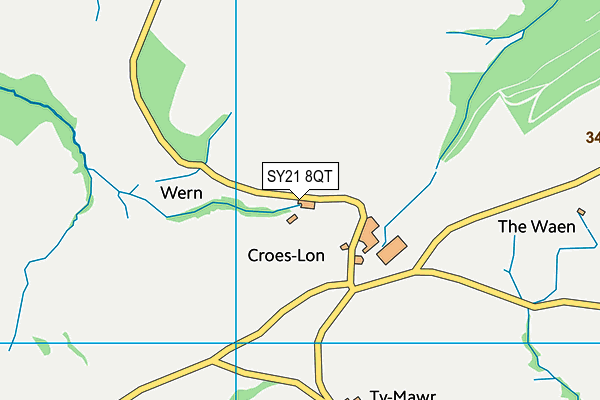 SY21 8QT map - OS VectorMap District (Ordnance Survey) SY21 8QT map - OS VectorMap District (Ordnance Survey)