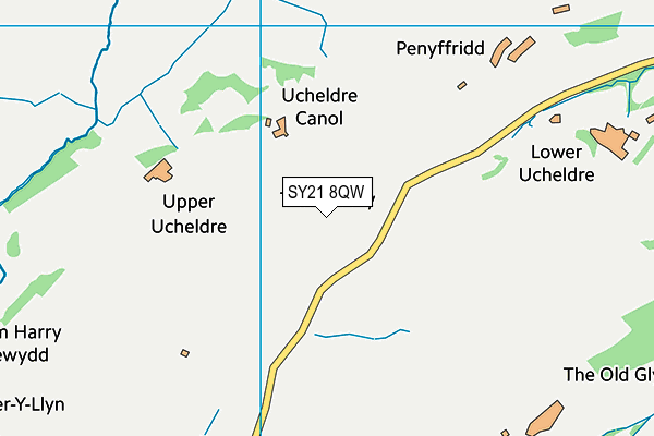 SY21 8QW map - OS VectorMap District (Ordnance Survey) SY21 8QW map - OS VectorMap District (Ordnance Survey)