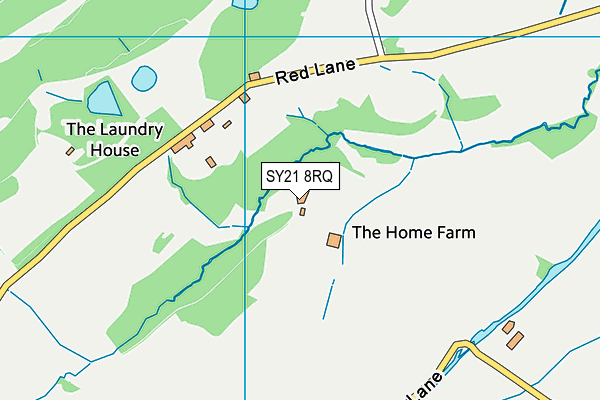SY21 8RQ map - OS VectorMap District (Ordnance Survey) SY21 8RQ map - OS VectorMap District (Ordnance Survey)