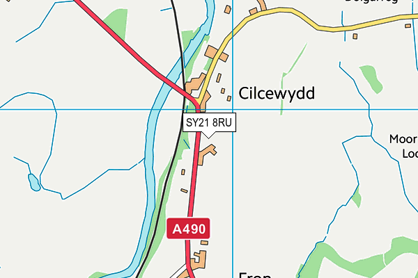 SY21 8RU map - OS VectorMap District (Ordnance Survey) SY21 8RU map - OS VectorMap District (Ordnance Survey)