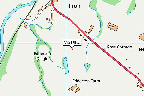 SY21 8RZ map - OS VectorMap District (Ordnance Survey) SY21 8RZ map - OS VectorMap District (Ordnance Survey)