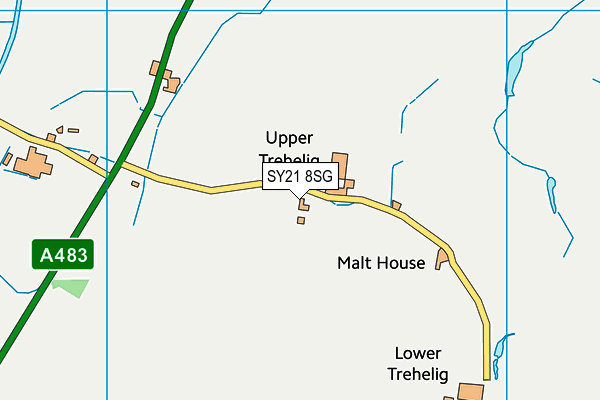 SY21 8SG map - OS VectorMap District (Ordnance Survey) SY21 8SG map - OS VectorMap District (Ordnance Survey)