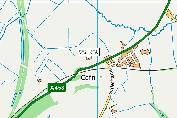 SY21 8TA map - OS VectorMap District (Ordnance Survey) SY21 8TA map - OS VectorMap District (Ordnance Survey)