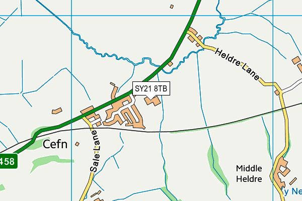 SY21 8TB map - OS VectorMap District (Ordnance Survey) SY21 8TB map - OS VectorMap District (Ordnance Survey)