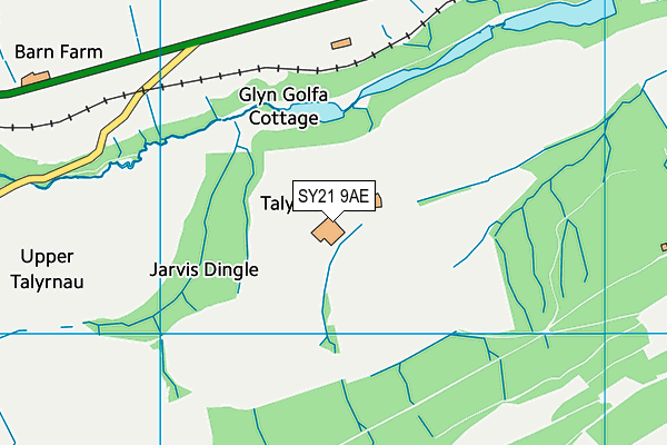 SY21 9AE map - OS VectorMap District (Ordnance Survey) SY21 9AE map - OS VectorMap District (Ordnance Survey)